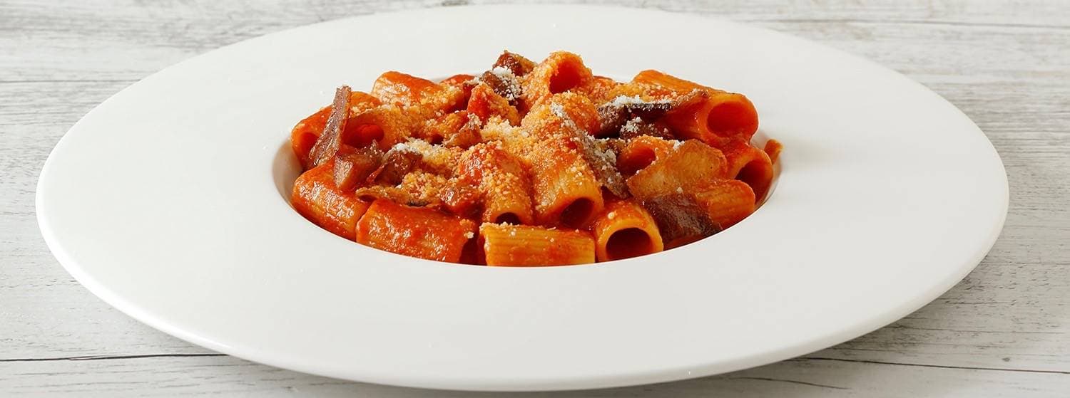 Rigatoni integrali all’amatriciana