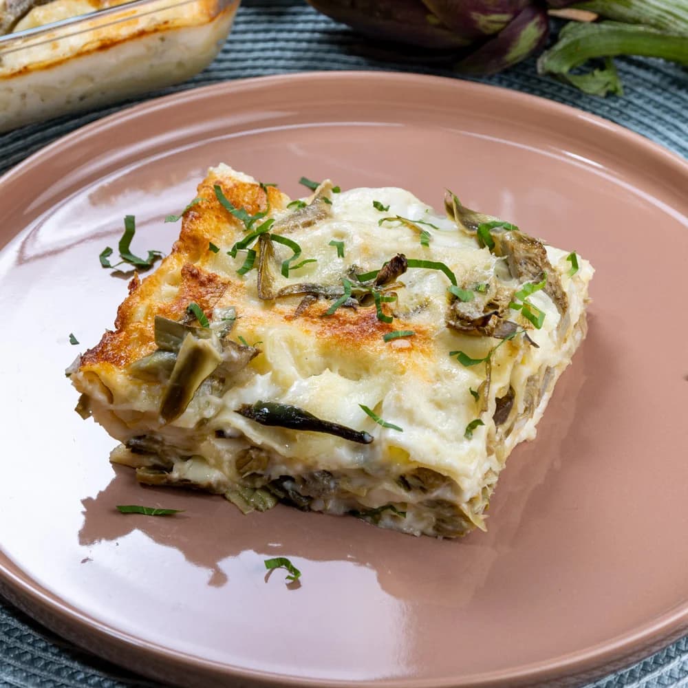 Lasagna integrale carciofi